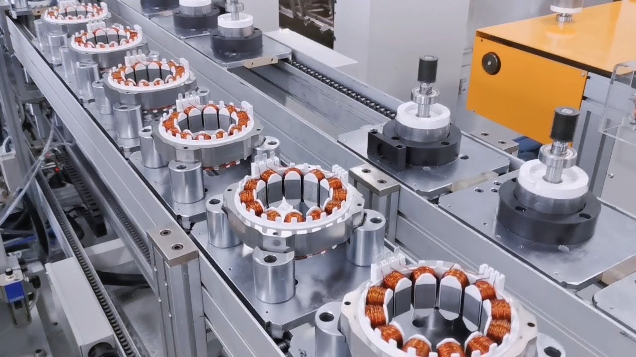 Automotive motor production line