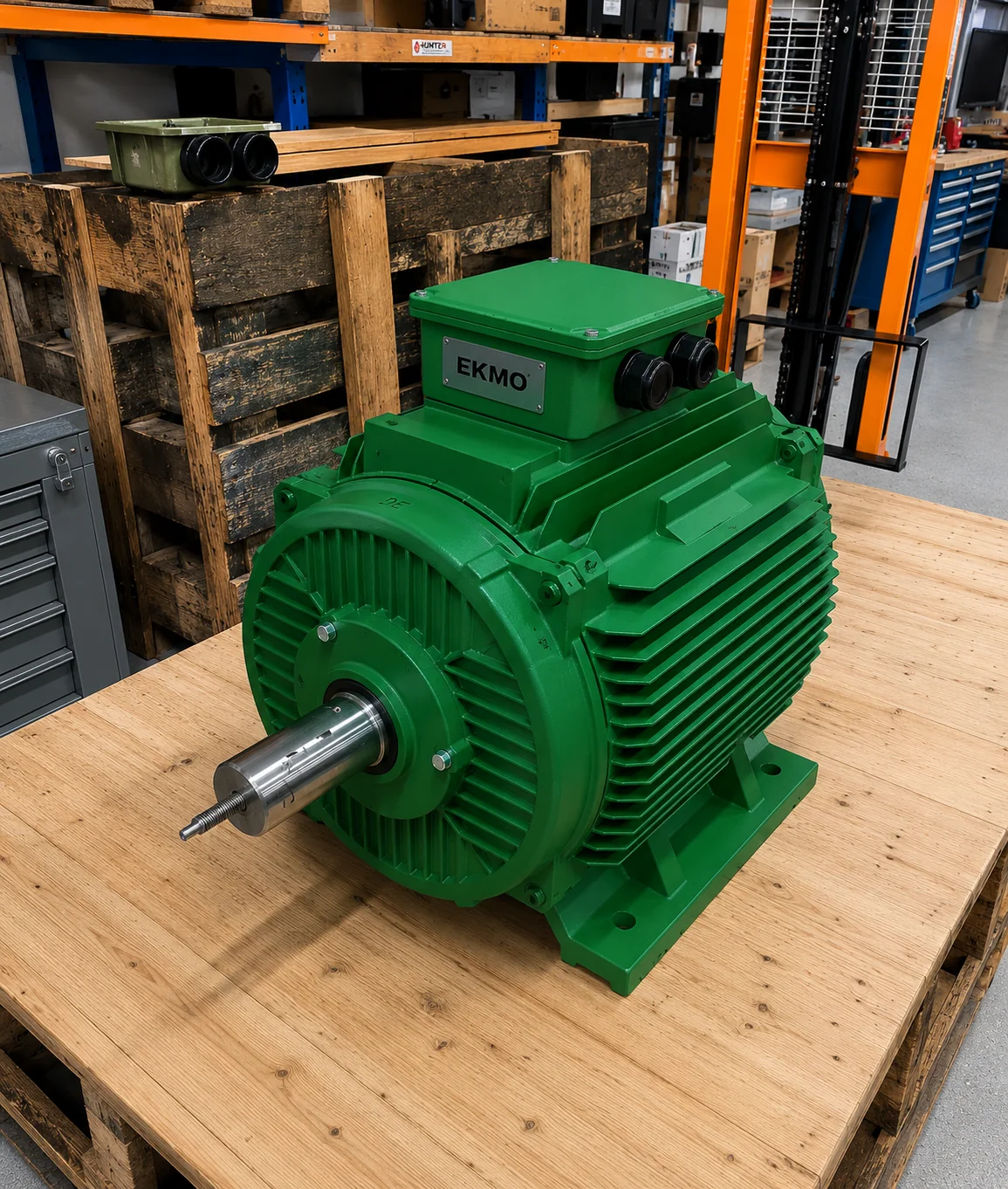 The EKMO 280 ferrite permanent-magnet motor, frame 280 build